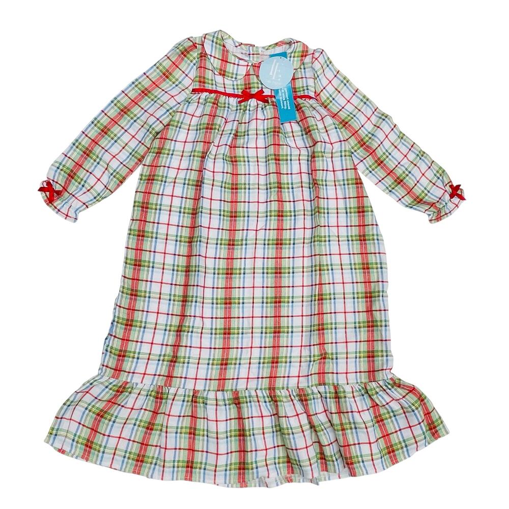 NWT Little English Size 10 Holiday Plaid Classic Nightgown
